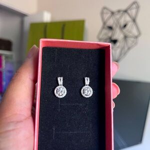 Mossainite diamond earring